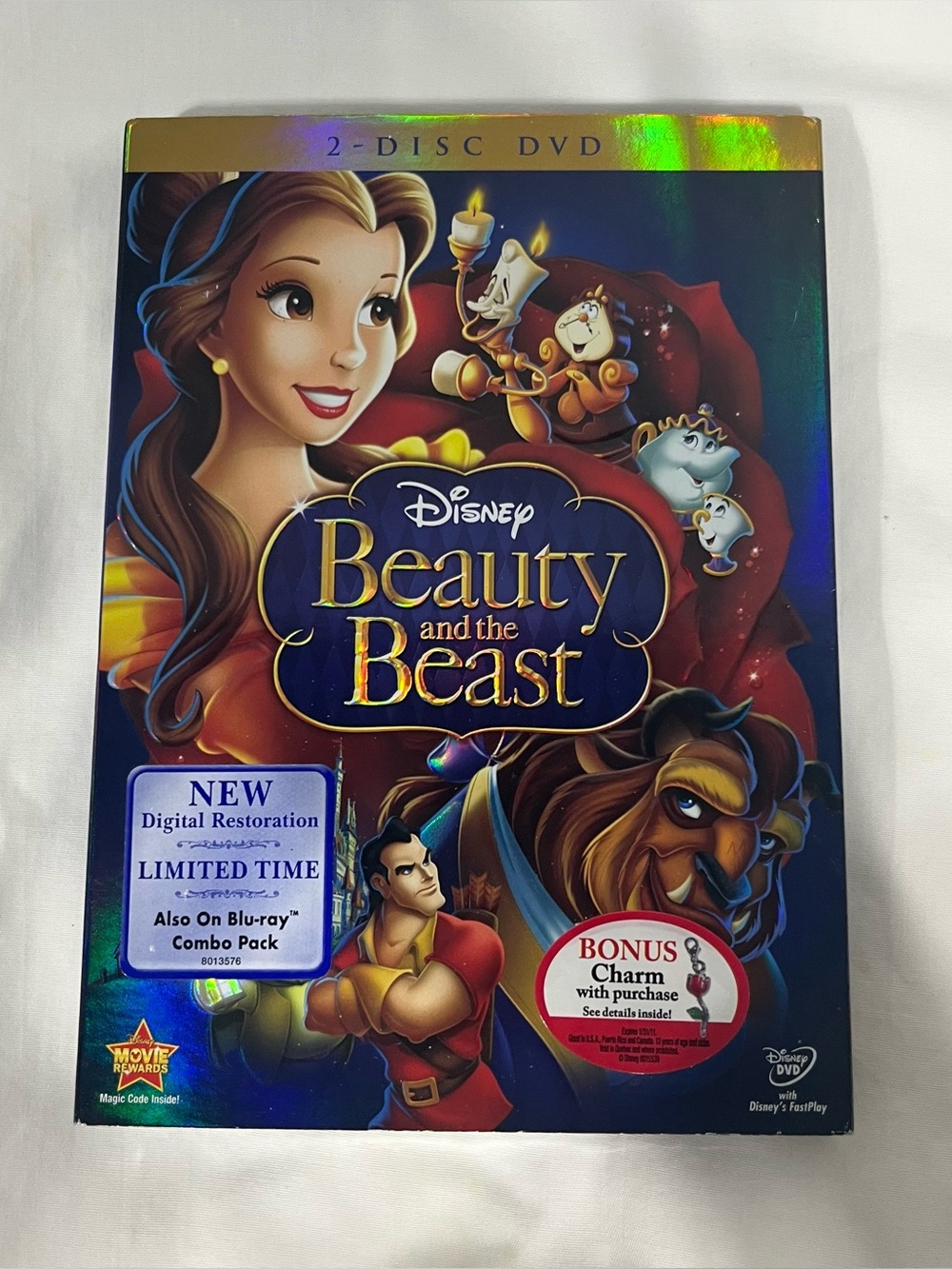 Disney Beauty and the Beast DVD - Blu-ray Combo pack NWT